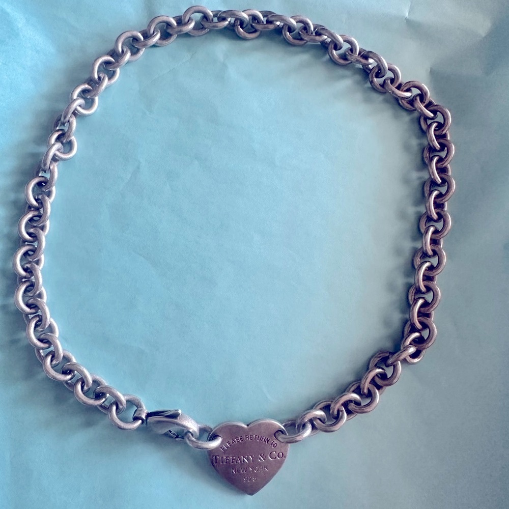 Tiffany & Co. Silver Heart Tag Necklace